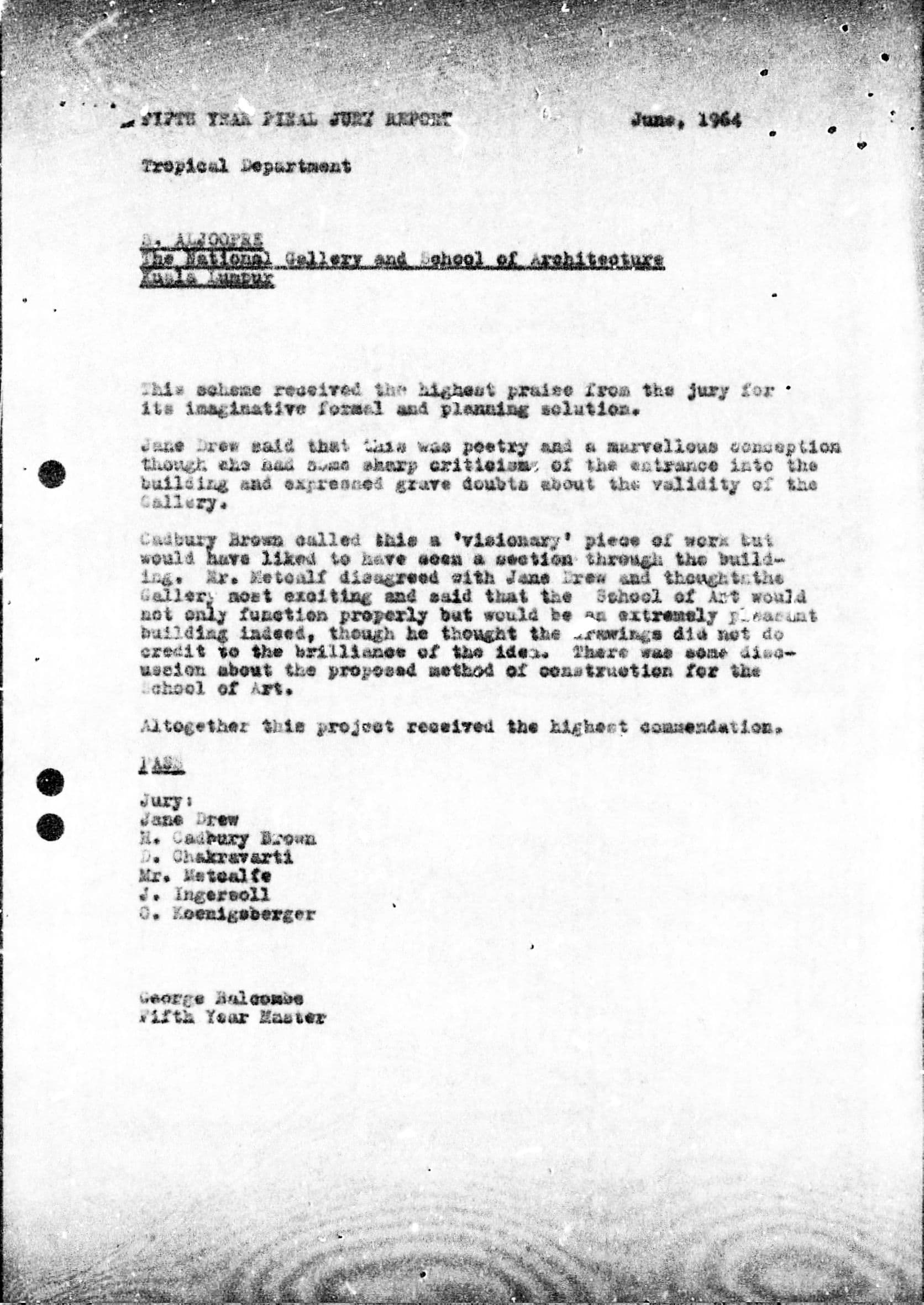 A typed document titled 'THE SELECTION, REVIEW AND ORDER OF CANDIDATES' discussing candidate processing.