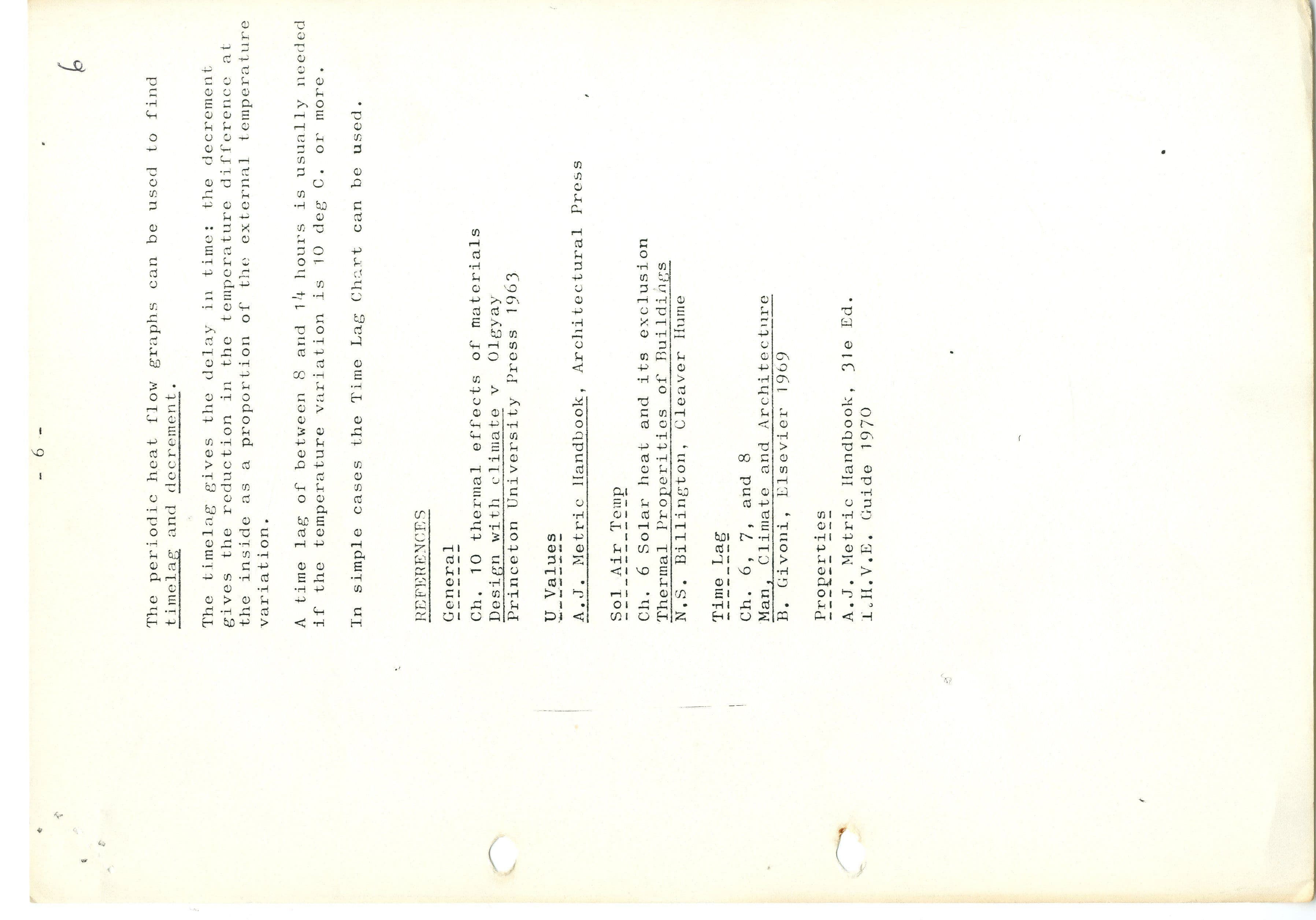 Undated paper produced by JM Evans for AA DTA