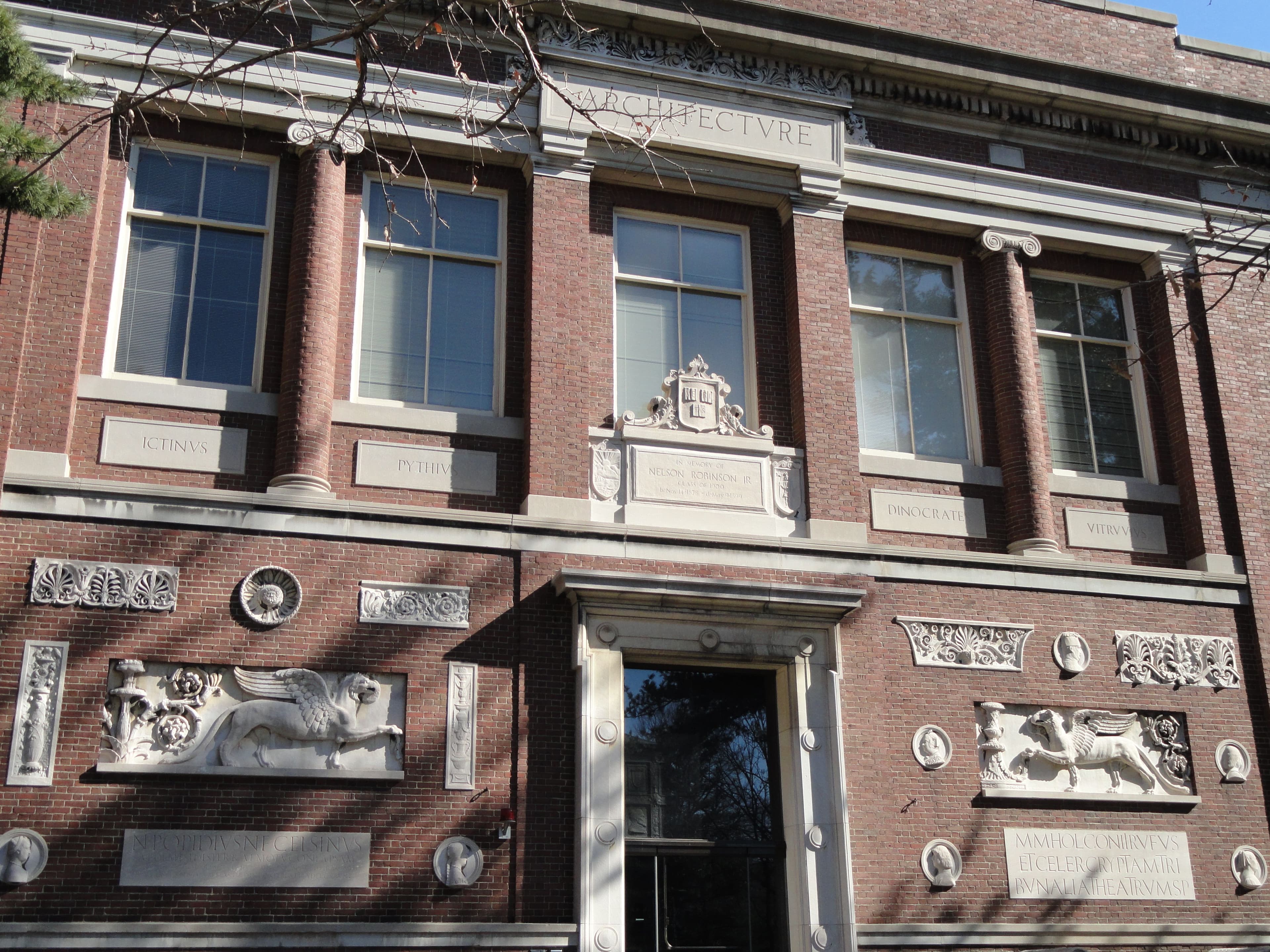Robinson Hall, home to the Harvard Graduate Design School until 1972