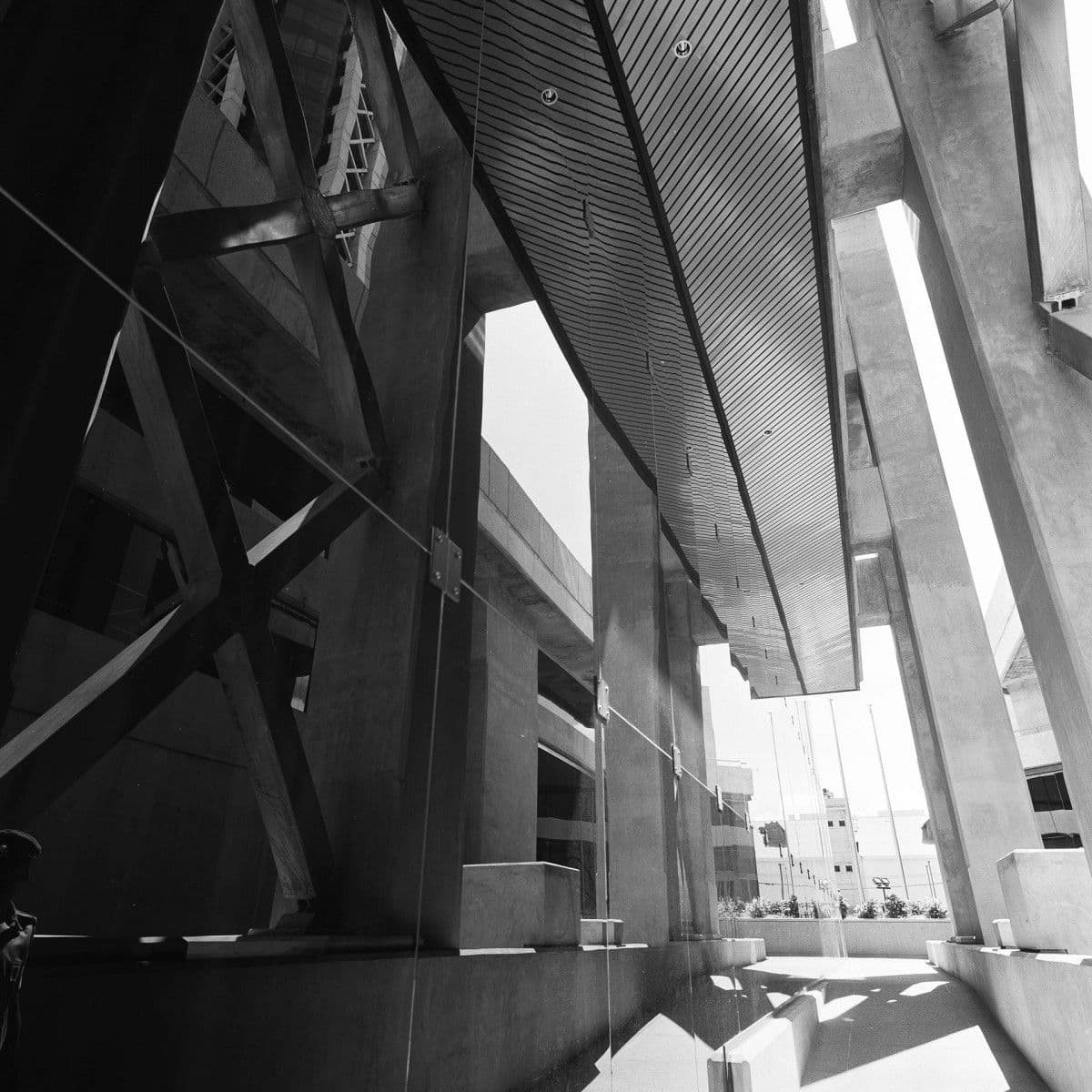 Ruskin Punch, for Anthony C. Lewis and Associates: Eric Williams Financial complex, Port of Spain, Trinidad (1978). Photograph courtesy of ACLA Architecture