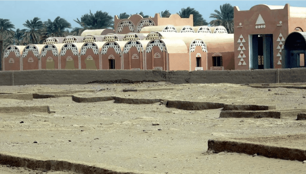 Abdallah Sabbar, for Al Takamul Al Handasi Engineering Consultants. 'Kerma Cultural Centre', Dongola (1992). Photograph: David Stanley, CC-BY-2.0
