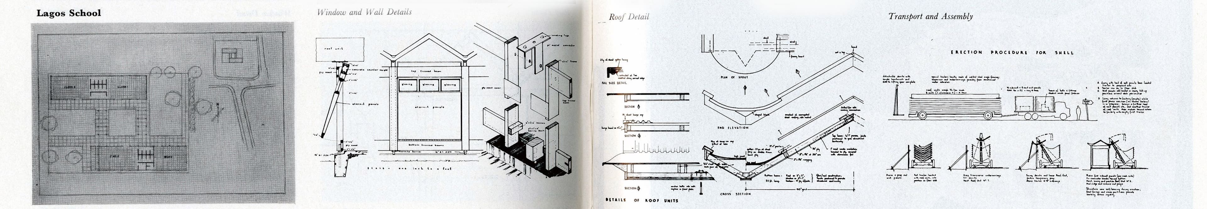 Albert Amartey, F.W. Smith, B. Sobowale, K.R. Surintraboon, V.P. Tarazi, 'Lagos School', AA Department of Tropical Studies, 1963