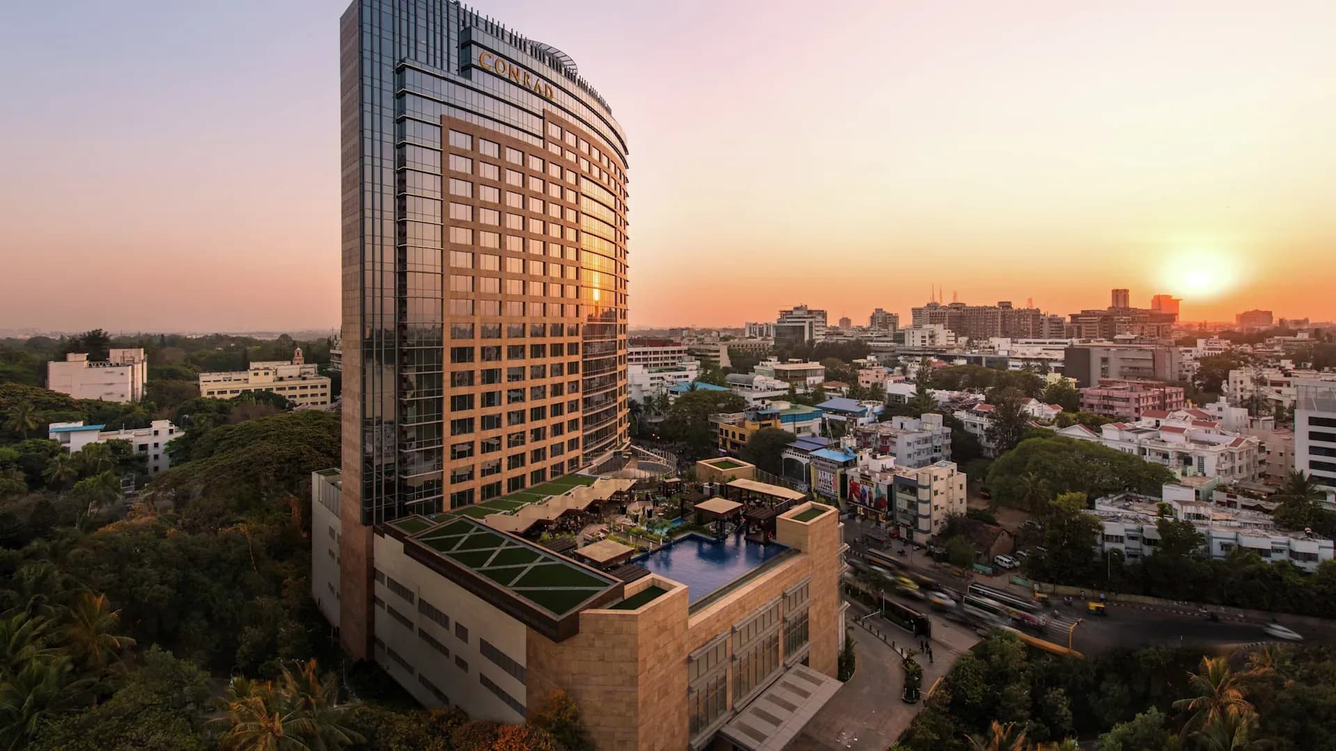Thomas Associates, Conrad hotel, Bengaluru, 2018. Photo: Thomas Associates