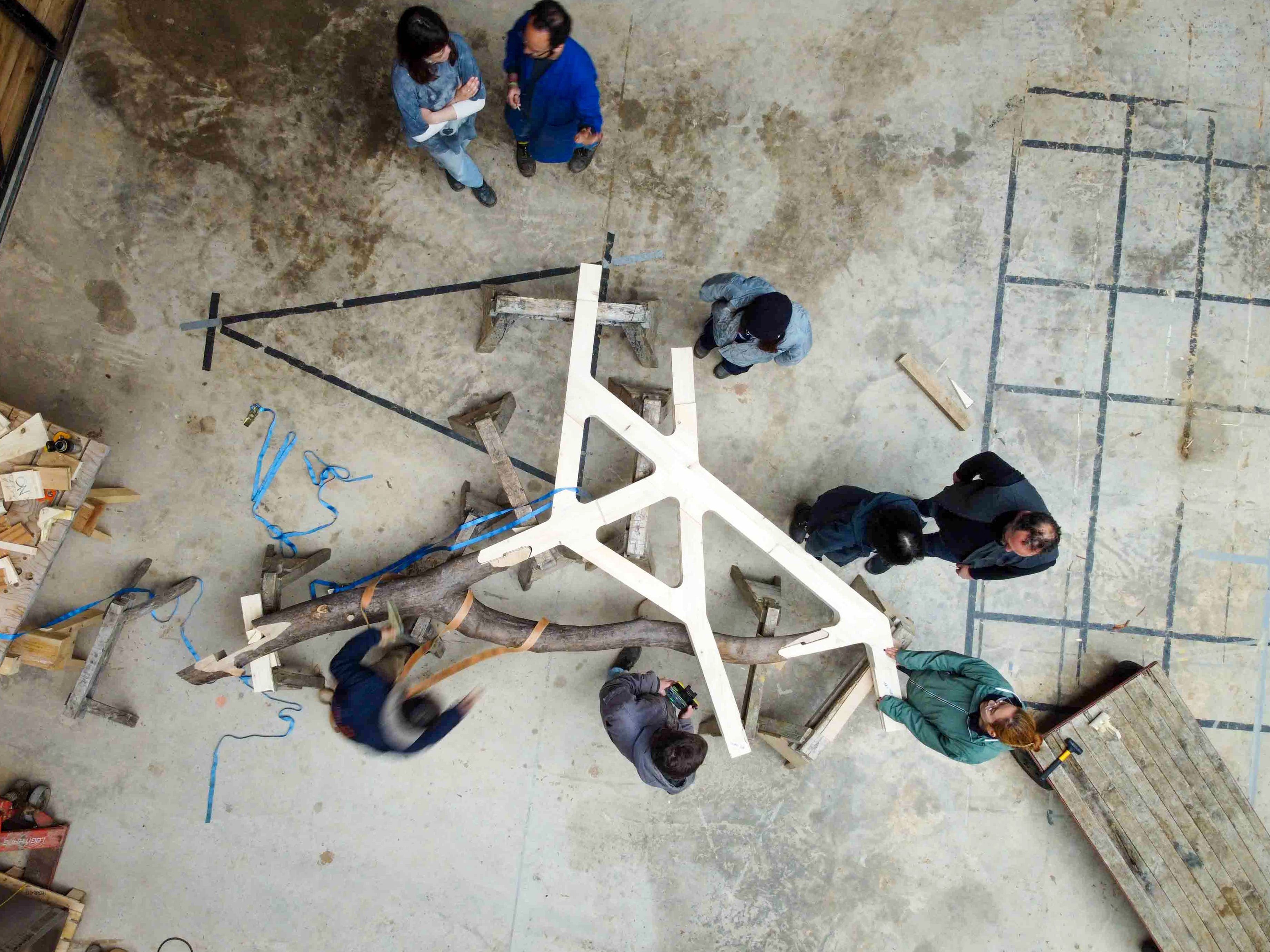Wakeford Hall timber truss fabrication