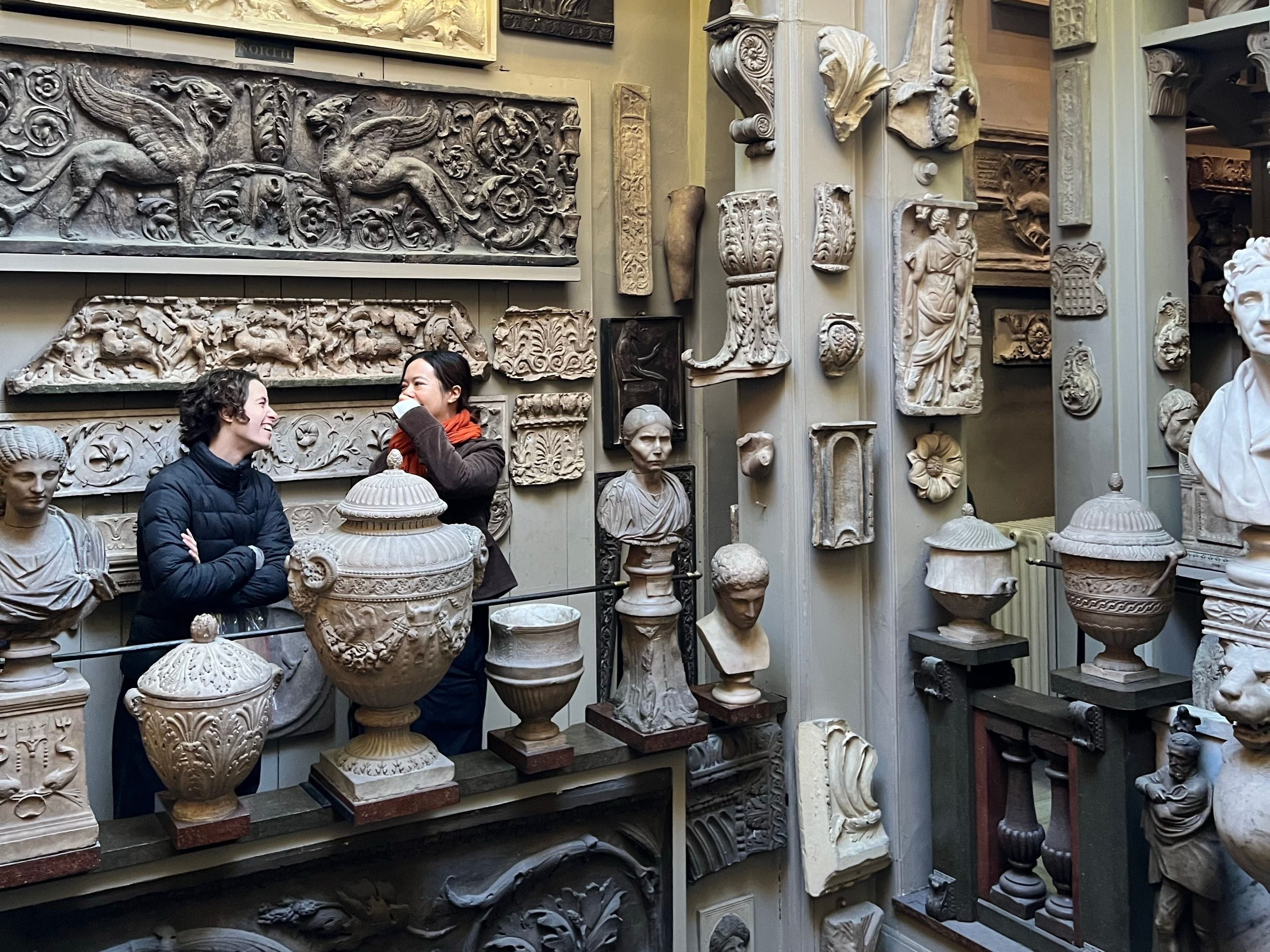 Students at Sir John Soane's Museum in London