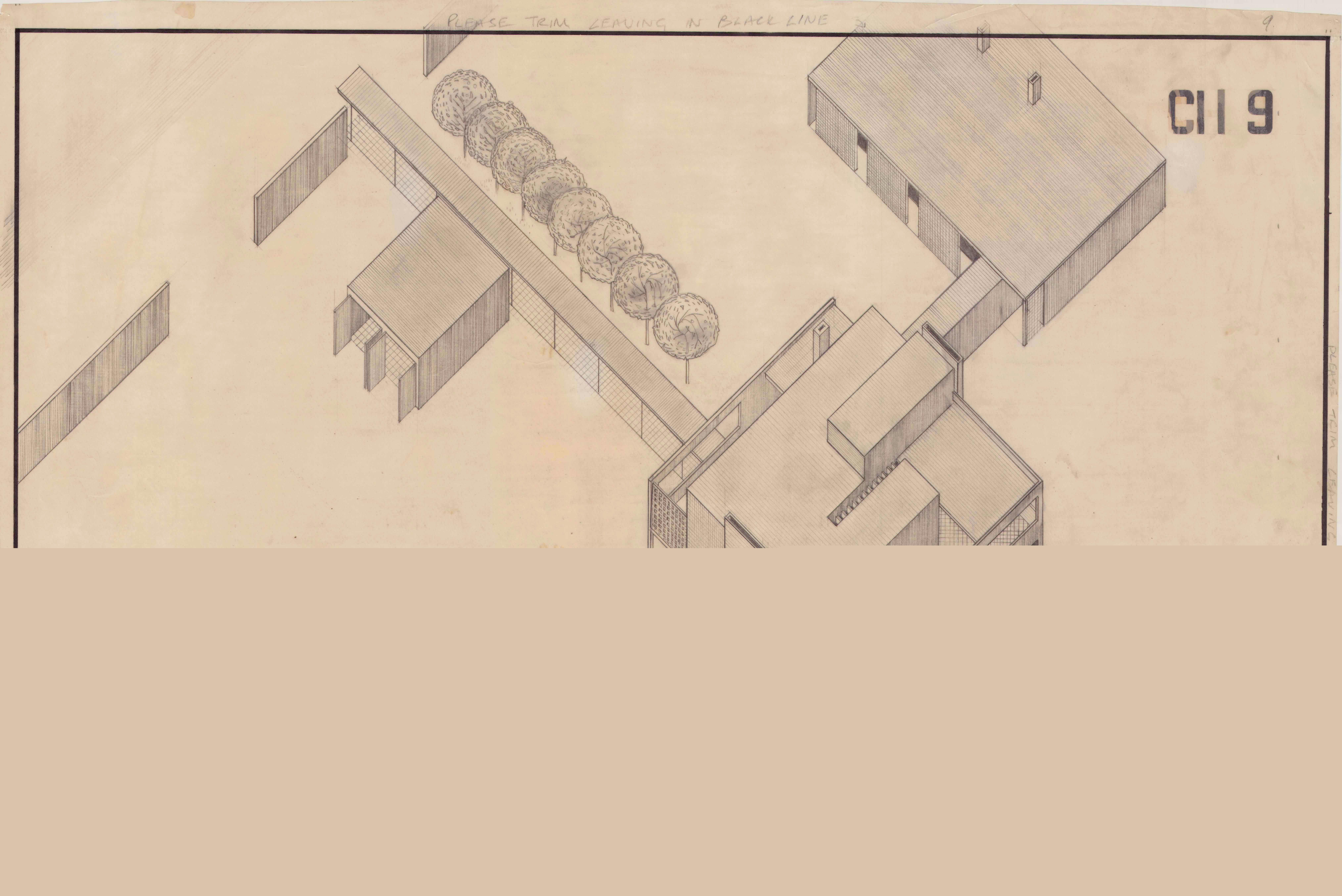 John Miller 'House in Accra', AA Department of Tropical Architecture, Autumn Term, 1954