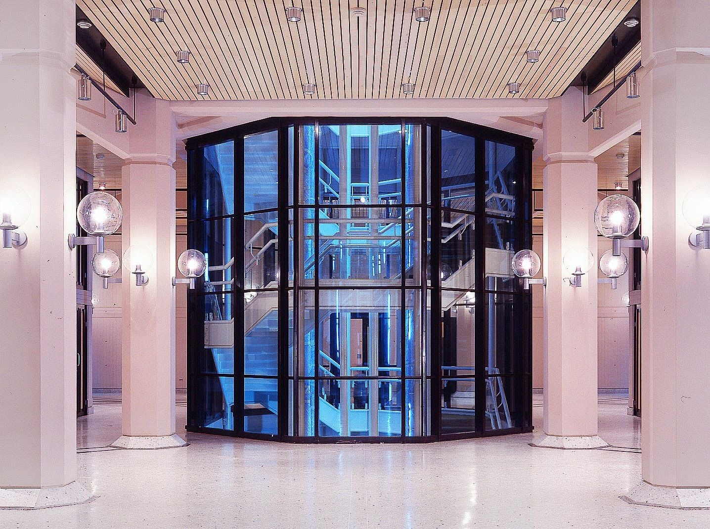 Ruskin Punch, for Anthony C. Lewis and Associates: Eric Williams Financial complex, Port of Spain, Trinidad (1978). Photograph courtesy of ACLA Architecture