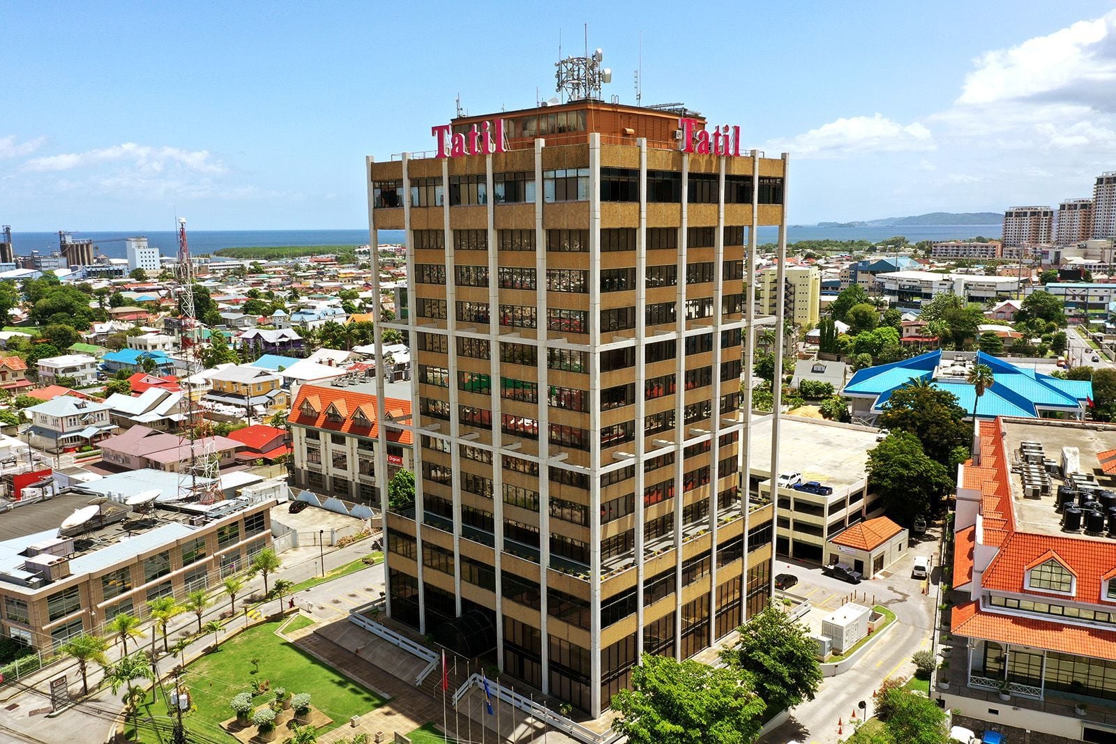 Ruskin Punch, for Anthony C. Lewis and Associates: Tatil Insurance building, Port of Spain, Trinidad (1970). Photograph courtesy of ACLA Architecture