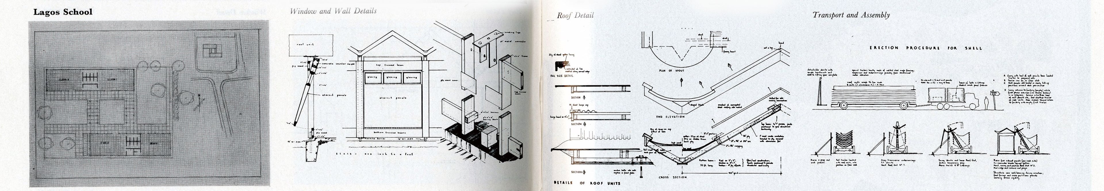 Frank William Smith, A. Amartey, B. Sobowale, K.R. Surintraboon and V.P. Tarazi, 'Lagos School', AA Department of Tropical Studies, 1963
